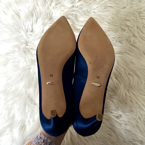 Badgley Mischka Satin Cher Pumps Sz 10 - Picture 6 of 6